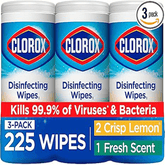 Clorox Disinfecting Wipes Value Pack, Household Essentials, 75 Count, Pack of 3 (Package May Vary)