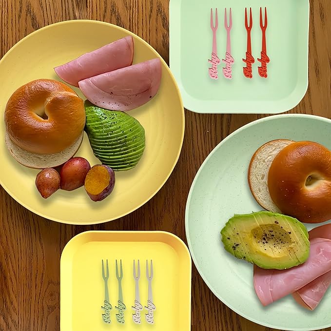 48 Pcs Dinnerware for 4,Plates and Bowls Sets Unbreakable Tableware set,Plates Bowls Cups Cutlery Sets,Travel Camping Lightweight Dinnerware（Light Color）